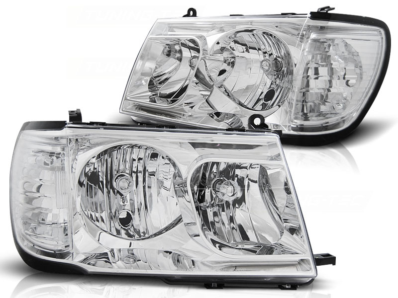 Koplampen geschikt voor Toyota Land Cruiser FJ100 98-04 chroom