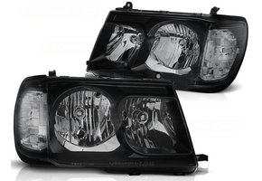 Koplampen geschikt voor Toyota Land Cruiser FJ100 98-04 zwart