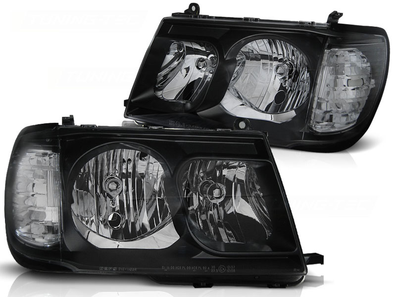 Koplampen geschikt voor Toyota Land Cruiser FJ100 98-04 zwart