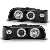 Koplampen geschikt voor Volvo 850 92-12 96 Angel Eyes zwart