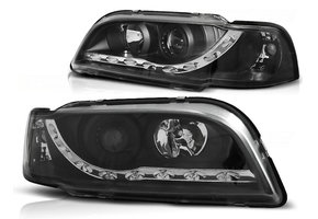 Koplampen met parkeerlicht geschikt voor Volvo S40/V40 02 96-04 00 zwart