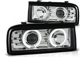 Koplampen geschikt voor VW Corrado 88-95 Angel Eyes chroom