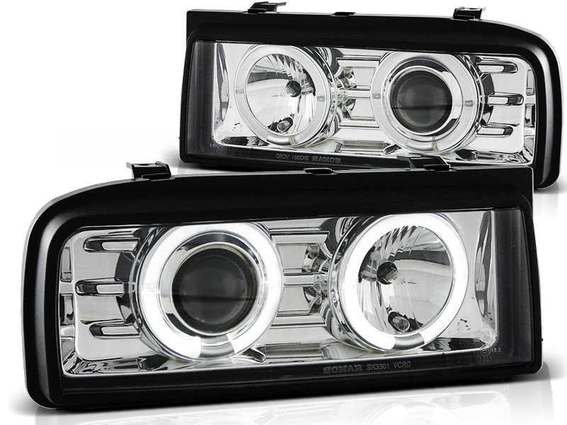Koplampen geschikt voor VW Corrado 88-95 Angel Eyes chroom