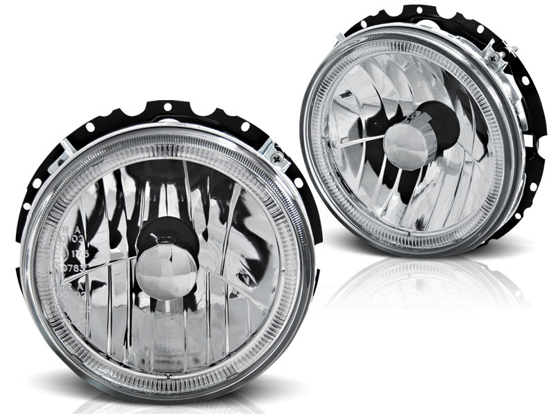 Buitenste koplampen geschikt voor VW Golf 1 05 74-07 83 Angel Eyes chroom
