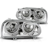 Koplampen geschikt voor VW Golf 3 09 91-08 97 Angel Eyes chroom