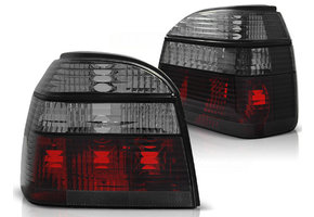 Achterlichten geschikt voor VW Golf 3 09 91-08 97 rood smoke