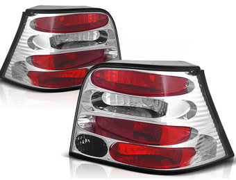 Achterlichten geschikt voor VW Golf 4 09 97-09 03 chroom