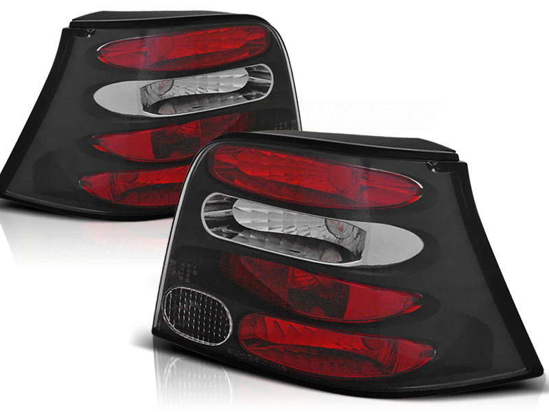 Achterlichten geschikt voor VW Golf 4 09 97-09 03 zwart