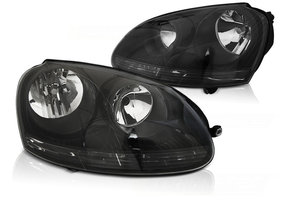 Koplampen geschikt voor VW Golf 5 10-03-09 zwart