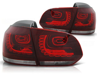 Achterlichten geschikt voor VW Golf 6 10-08-12 rood helder LED