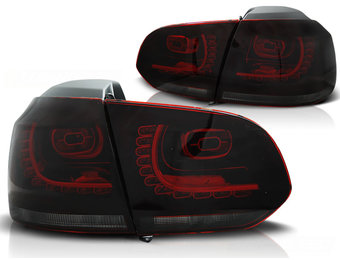 Achterlichten geschikt voor VW Golf 6 10-08-12 rood smoke LED