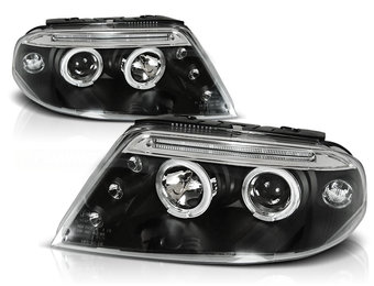 Koplampen dual halo rims geschikt voor VW Passat 3BG 09-00-03-05 Angel Eyes zwart