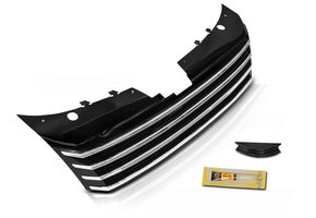 Grill geschikt voor VW Passat B7 10-14 chroom zwart