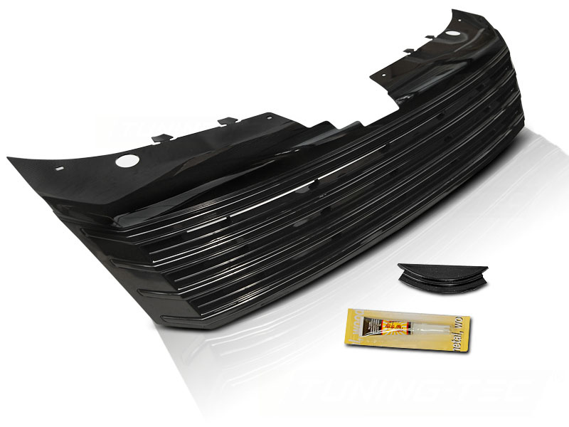 Grill geschikt voor VW Passat B7 10-14 glanzend zwart
