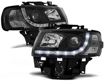 Koplampen met parkeerlicht geschikt voor VW T4 08 96-03-03 bus zwart