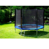 Trampoline - blauw - 244 cm - met net en ladder - tot 80 KG