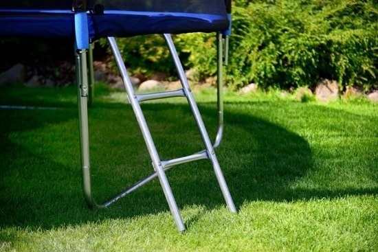 Trampoline - blauw - 312 cm - met net en ladder - tot 120 KG
