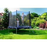 Trampoline - blauw - 305 cm - met net en ladder - tot 100 KG