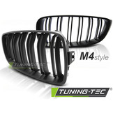 Grill geschikt voor BMW F32/F33/F36 13- M4 look mat zwart