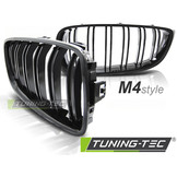 Grill geschikt voor BMW F32/F33/F36 13- M4 look glanzend zwart