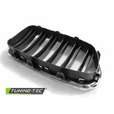 Grill geschikt voor BMW F10/F11 10-16 M5 look chroom zwart