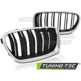 Grill geschikt voor BMW F10/F11 10-16 M5 look chroom zwart