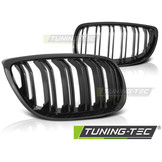 Grill geschikt voor BMW E92/E93 07-10 c/c glanzend zwart dubbele stang M-Look