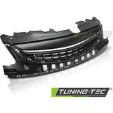 Grill geschikt voor Opel Corsa D 11-14 mat zwart