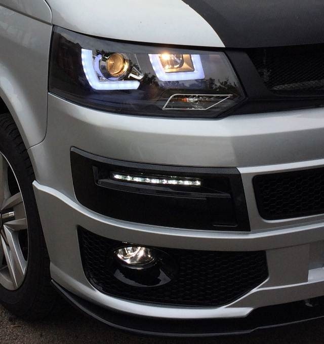 Mistlamp afdekking geschikt voor VW T5 10-15 LED DRL