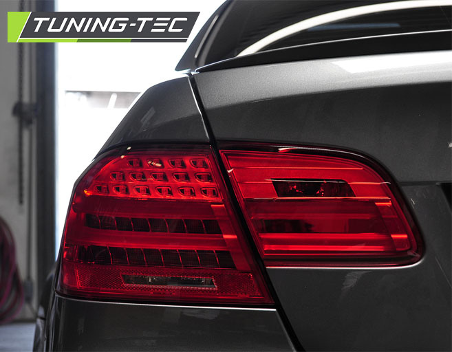 Achterlichten geschikt voor BMW E92 09 06-03 10 rood smoke LED strip