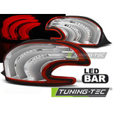 Achterlichten geschikt voor Peugeot 208 4 12-06 15 rood helder LED strip