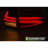 Achterlichten geschikt voor VW Golf 7 13-17 rood helder LED strip