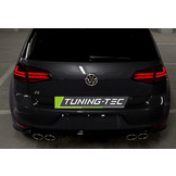 Achterlichten geschikt voor VW Golf 7 13-17 rood helder LED strip