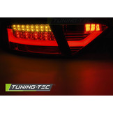 Achterlichten geschikt voor Audi A5 07-06 11 zwart LED strip