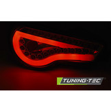 Achterlichten geschikt voor Toyota GT86 12-16 LED strip zwart seq