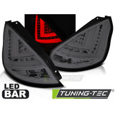 Achterlichten geschikt voor Ford Fiesta MK7 08-12 HB smoke LED strip