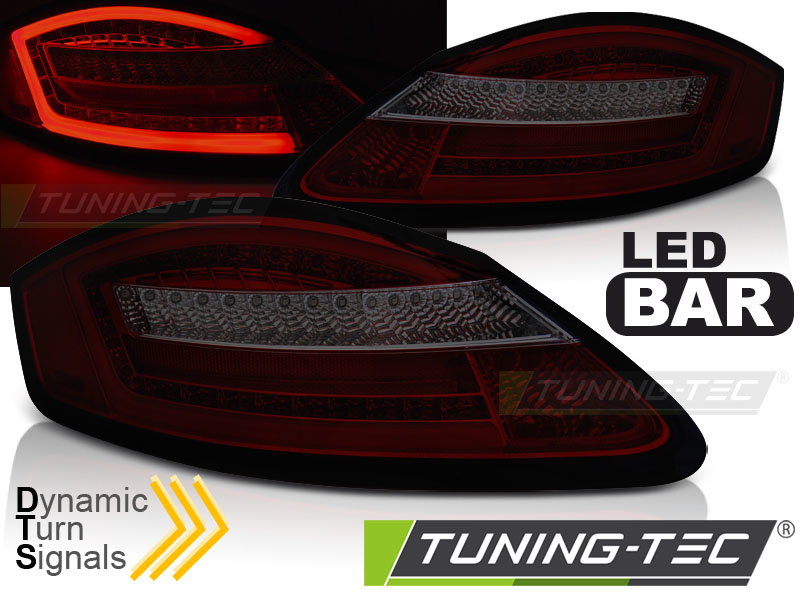 Achterlichten geschikt voor Porsche Boxster 987/Cayman 05-08 rood smoke seq LED