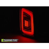 Achterlichten geschikt voor VW T5 04 03-09/10-15 smoke zwart rood LED transporter