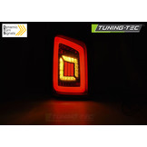 Achterlichten geschikt voor VW T5 04 03-09/10-15 smoke zwart rood LED transporter