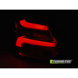 Achterlichten geschikt voor Ford Focus 3 11-10 14 hatchback rood helder LED strip seq indic