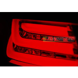Achterlichten geschikt voor BMW E60 03 07-12 09 zwart LED strip