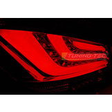 Achterlichten geschikt voor BMW E60 03 07-12 09 zwart LED strip