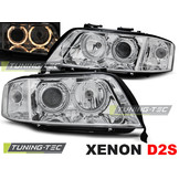 Koplampen xenon geschikt voor Audi A6 06 01-05 04 Angel Eyes chroom