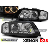 Koplampen xenon geschikt voor Audi A6 06 01-05 04 Angel Eyes zwart