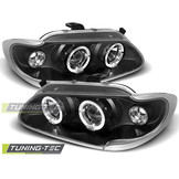 Koplampen geschikt voor Renault Megane/Scenic 96-99 Angel Eyes zwart