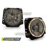 Buitenste koplampen geschikt voor VW Golf II 2 08-83-08-91 Angel Eyes smoke