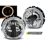Buitenste koplampen geschikt voor VW Golf 1 05 74-07 83 Angel Eyes chroom zwart
