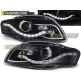 Koplampen met parkeerlicht geschikt voor Audi A4 B7 11 04-03 08 zwart