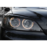 Koplampen dual halo rims geschikt voor Opel Astra G 09 97-02 04 Angel Eyes zwart