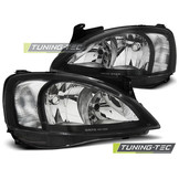 Koplampen geschikt voor Opel Corsa C 11 00-09 06 zwart